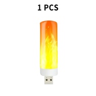 USB LED Flame Light Dynamic Flame Effect Fire Light Bulb USB Atmosphere Light LED Corn Bulb Garden D