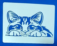 Template drawing/stencil painting/เทมเพลต/แม่แบบวาดลายน้องแมว