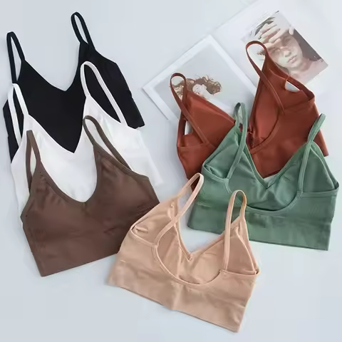 Sports Bra 2023 Women Fitness Top Seamless Yoga Bra Black White Running Yoga Gym Crop Top Women Push