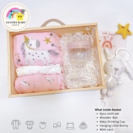 [ Genius Baby House ] Signature Genius Baby Newborn Clothes Wooden Box Bundle Set G4293