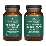 Prominent Nutrition Gut Health Support Bundle - Berberine Phytosome Supplement & Sulforaphane Glucos