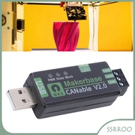 ssrroo Wisoqu USB to CAN FD Adapter  Based on Canable2.0 Support 2.0 A B Protocol Multiple Firmware 