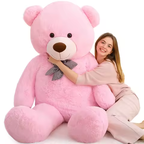 MaoGoLan Giant Teddy Bear 6 Feet Tall, Pink Human Size Big Teddy Bear Stuffed Animal for Boyfriend,G