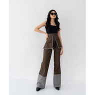 ESKA Clothing - Mila highwaist pants, fashionable long office jeans culottes