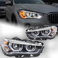 AKD Car Styling Head Lamp for BMW X1 Headlights 2016-2020 F48 F49 All LED Headlight Lens DRL Angel E