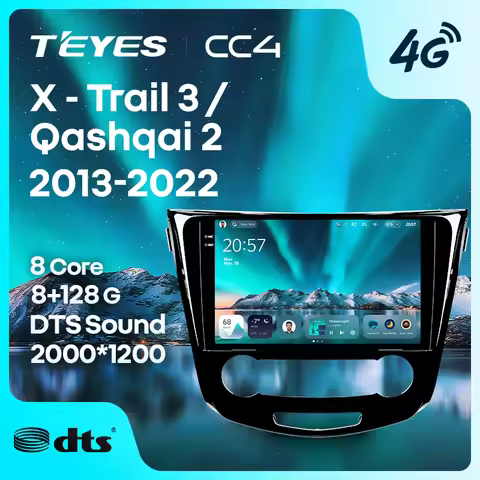 TEYES CC4 For Nissan X-Trail xtrail X - Trail 3 T32 2013 - 2022 Qashqai 2 J11 CarPlay Android Auto 2