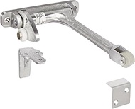 Rockwood 576.26D Brass Gravity Door Coordinator, 1" Width x 5-7/16" Length, Satin Chrome Plated Fini