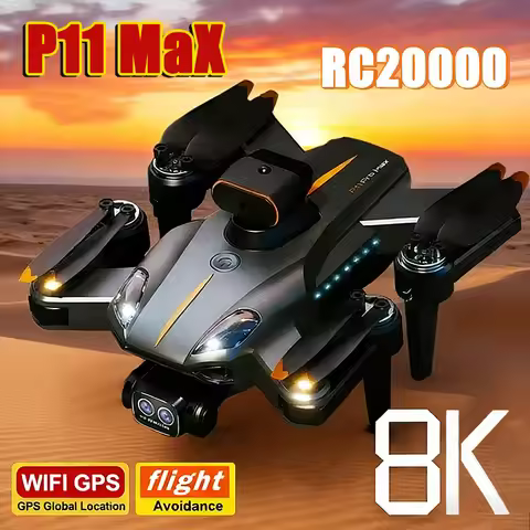 P11 Max GPS Drone 8K HD 5G Professional Aerial Photography Dual Camera Obstacle Avoidanc Brushless Q