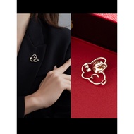 brooch tudung brooch selendang bahu Jin Meiao Cute Bunny Women Clothes Accessories Brooch