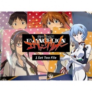 Evangelion (1 Set 2 File) : L Shaped File A4 size file plastic clear file