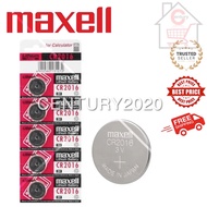 MAXELL Lithium Battery CR2016 Original 5pcs/pack