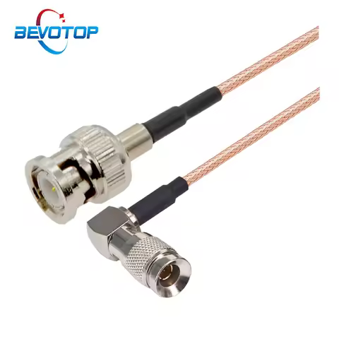 CC4 DIN 1.0/2.3 Right Angle to BNC Male / Female 75 Ohm RG179 Pigtail HD SDI Cable for Blackmagic Hy