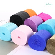 DELMER Crepe Paper Wedding Wrapping Ceremony Birthday Party Handmade Decoration Crinkled Papers