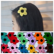 ​Hair Clip Gumamela Flower Handmade Fuzzy Wire - Pipe Cleaner Gumamela Hairpin Cute Y2K (Set)