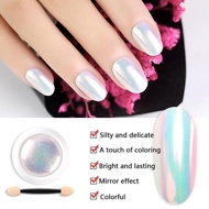 Nail Mirror Glitter Powder Metallic Color Nail Art Polishing Flakes Chrome Dust Uv Gel D7c0
