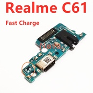 Fast Charging Board for Realme C61 4G USB Quick Charge Port With IC Connector Dock Repair Replacemen