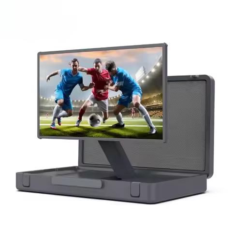 ELC 27 Inch Portable Briefcase Smart Tv Touch Screen Android 13 M onitor With Watching Soccer Games