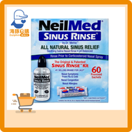 NeilMed - 洗鼻沖洗套裝 (洗鼻器+洗鼻鹽水60包)【最佳使用日期:06/2027】