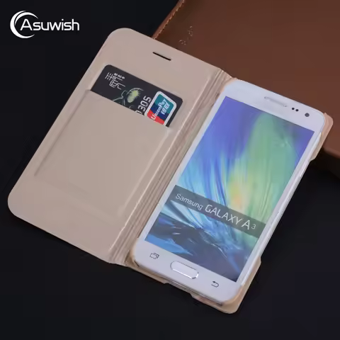 Flip Cover Leather Phone Case For Samsung Galaxy A3 2015 A 3 300 GalaxyA3 SM A300 A300F A300FU A300H