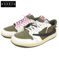 二手NikeAir Jordan 1 Low OG SP Reverse Olive運動鞋，白色/橄欖綠/黑，尺寸27cm，DM7866-200