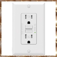 (Y O Q N)GFCI Outlet 15 Amp, Self-Test GFI Electrical Outlet, Tamper Resistant GFCI Receptacle with 
