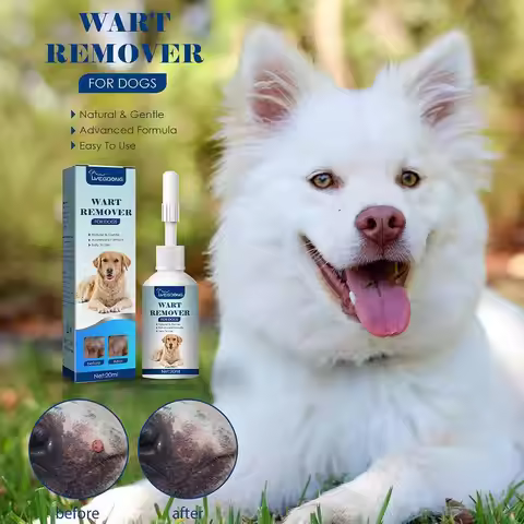 20ML Dog Wart Remover Natural Dog Skin Tags Dog Wart Removal Treatment Against Moles Warts Remover L