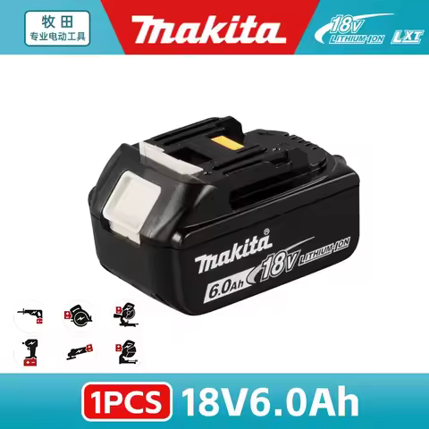 100% original Makita 18V battery 6.0Ah 9.0AH rechargeable battery, Makita BL1860B BL1830B power tool