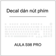 Transparent key button Decal for AULA S98 PRO Keyboard