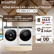 [MỚI] Electrolux Bộ Đôi Máy giặt 10kg UltimateCare 500 EWF1023P5WC và Máy sấy bơm nhiệt 8kg Ultimate
