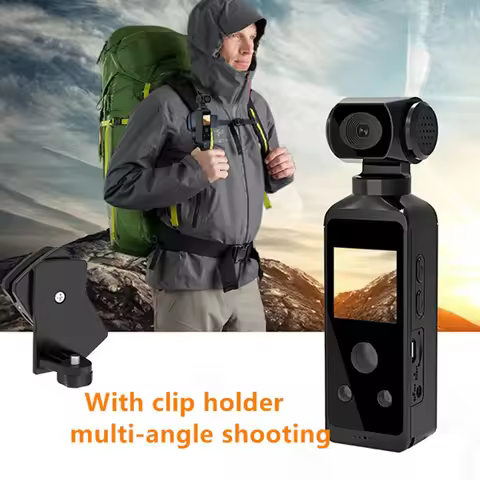 HD1080P/2K/ 4K Handheld Gimbal Camera Resolution Sport Action Camera Loop Recording Wearable Lens 27