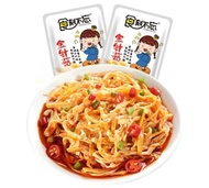 Jamur Enoki Spicy Mala Cemilan Siap Makan Asin Manis Gurih Pedas Topping Snack China Import