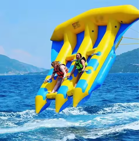 Factory Price Inflatable Water Sport Fly Fish Flying Fish Towable Tube Banana Boat Water Play Sea Eq