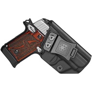 Amberide IWB KYDEX Holster Fit: Sig Sauer P938 Pistol, Inside Waistband Concealed Carry, Adjustable 