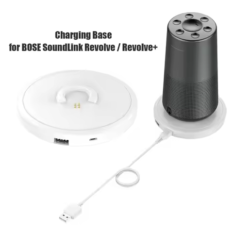 ABS Desktop Charging Stand Cradle Charger for Bose Soundlink Revolve Speaker