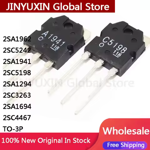 5Pcs 2SD718 2SB688 2SA1962 2SC5242 2SA1941 2SC5198 2SA1294 2SC3263 2SA1694 2SC4467 TO-3P IC Chip Who