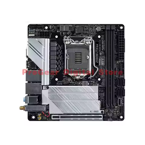 for ASROCK Z590M-ITX/ax Mini ITX 17x17 DDR4 LGA1200 Motherboard Support Intel 10th 11th Gen Processo