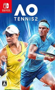 《今日快閃價》（中古二手）日版 Switch NS遊戲 澳洲國際網球2 / AO 網球2 / AO Tennis 2 / AOテニス 2 日英文版 （可1-4人遊戲 體育運動遊戲 派對遊戲 多人遊戲 Party Game）