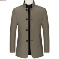 Jaket Sut Blazer Lelaki Jaket Blazer Fit m Lelaki Blazer Kot Kolar Tegak Perniagaan Sut Kasual Kot S