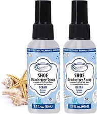 Air Jungles Shoe Deodorizer Spray for Shoes, Gym Bags, Drawers, and Locker, Mama Ocean Scent, Natura
