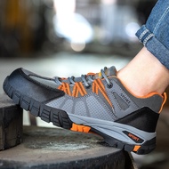 [Ready Stock] Protection Shoes Men's  Deodorant Breathable Work Shoes Steel Anti-Smashing and Anti-P