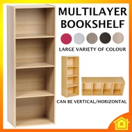 [OneHome] Wooden Rack 4 Tier Wood Shelf Book Study Room Office Bedroom Rak Kayu 4 Tingkat Almari Buku Bilik Belajar