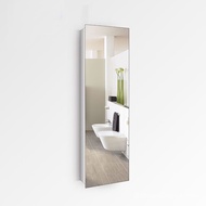 《Chinese mainland delivery, 10-20 days arrival》Side Cabinet Bathroom Mirror Cabinet Full Body Storage Cabinet Wall-Mounted Stainless Steel Nordic Bathroom Side Cabinet Toilet Small Apartment Beo0