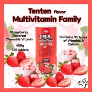 Tenten flavor Multivitamin Family/Strawberry flavor Chewable Vitamin/Korean Baby Vitamin