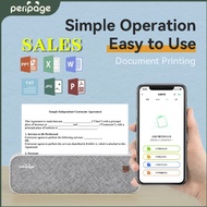 🔥🔥🔥Ready Stock PeriPage NEW Printer Portable A4 Paper Printer A4 Printer Mini Inkless Thermal Printe