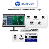 HP Series 3 Pro 23.8 inch FHD Monitor - 324pv  24" FHD (1920 x 1080)  VA  HDMI VGA  3 Years Warranty