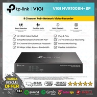 TP-Link VIGI NVR CCTV NVR1008H NVR 8 Channel H.265 Up to 10TB Storage !!