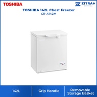 TOSHIBA 142L Chest Freezer CR-A142M | Chest Freezer in Refrigerator Mode | Removable Storage Basket | Chest Freezer with 1 Year Warranty