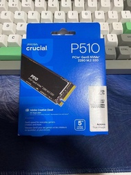 全新 Crucial P510 2TB PCIe Gen5 NVMe 2280 M.2 SSD