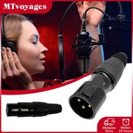 3Pcs XLR Connector Female & Male Audio microphone connector Speaker terminals Mixer plug XLR Connect