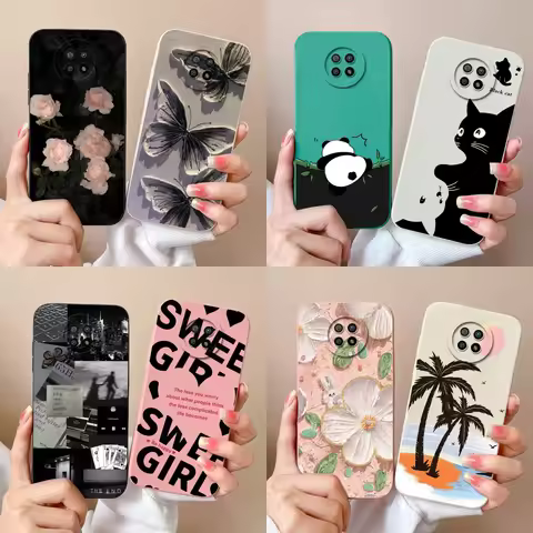 For Redmi Note 9T 9S Case Cute Trendy Back Cover For Xiaomi Redmi Note 9 S Note9t Soft Liquid Silico